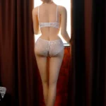 165cm 5ft4 TPE Short Hair Big Breasts Sex Doll With Black Dress