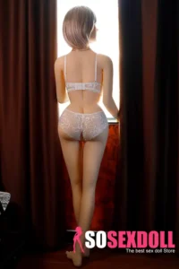 165cm 5ft4 TPE Short Hair Big Breasts Sex Doll With Black Dress