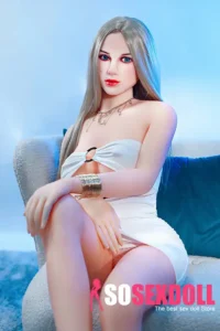 165cm 5ft4 TPE Western Beauty Silver Hair Seductive Dress Sex Doll