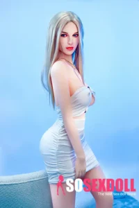165cm 5ft4 TPE Western Beauty Silver Hair Seductive Dress Sex Doll