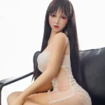 166公分 5英尺4吋 TPE 黑色直髮 白色洋裝 豐滿胸部性愛娃娃