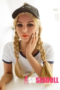 166cm 5ft4 TPE Blonde Hair Double Ponytail Sex Doll In Stock(US Only)