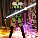 168cm 5ft5 TPE Green Skin Small Horned Big Boobs Curvy Hips Sex Doll #A4 Head