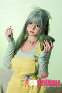 168cm 5ft6 Green Long Hair Elegant Sex Dolls Full Body Sex Toys Game Lady Dolls D-Cup