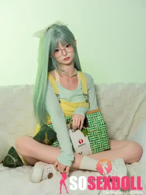 168cm 5ft6 Green Long Hair Elegant Sex Dolls Full Body Sex Toys Game Lady Dolls D-Cup