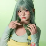 168cm 5ft6 Green Long Hair Elegant Sex Dolls Full Body Sex Toys Game Lady Dolls D-Cup