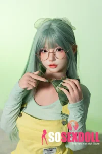 168cm 5ft6 Green Long Hair Elegant Sex Dolls Full Body Sex Toys Game Lady Dolls D-Cup