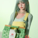 168cm 5ft6 Green Long Hair Elegant Sex Dolls Full Body Sex Toys Game Lady Dolls D-Cup