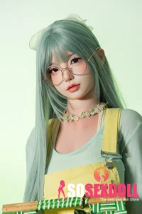 168cm 5ft6 Green Long Hair Elegant Sex Dolls Full Body Sex Toys Game Lady Dolls D-Cup