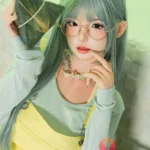 168cm 5ft6 Green Long Hair Elegant Sex Dolls Full Body Sex Toys Game Lady Dolls D-Cup