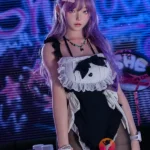 168cm 5ft6 Purple Cat Ear Sexy Sex Dolls Life Sized Adult Sex Dolls D-Cup