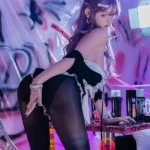 168cm 5ft6 Purple Cat Ear Sexy Sex Dolls Life Sized Adult Sex Dolls D-Cup