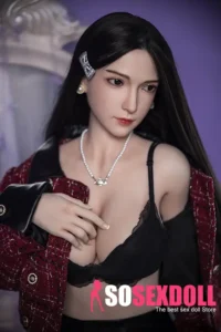170cm 5ft6 Black Hair Leather Skirt Sex Dolls Sex Toys Young Sex Dolls
