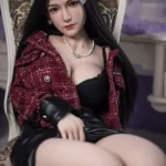 170cm 5ft6 Black Hair Leather Skirt Sex Dolls Sex Toys Young Sex Dolls