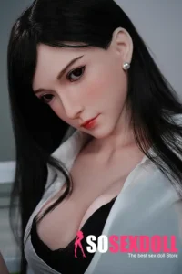 170cm 5ft6 Black Long Hair Hip Skirt Sex Dolls Realistic Love Dolls Vagina Toys