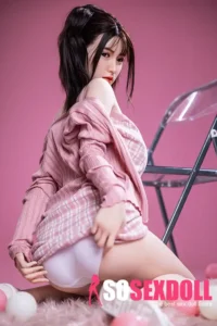 170cm 5ft6 Brown Hair Pink Skirt Sex Dolls Sexy Love Making Sex Robot Girls