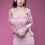 170cm 5ft6 Brown Hair Pink Skirt Sex Dolls Sexy Love Making Sex Robot Girls