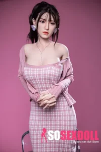 170cm 5ft6 Brown Hair Pink Skirt Sex Dolls Sexy Love Making Sex Robot Girls