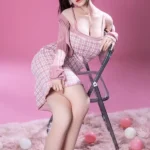 170cm 5ft6 Brown Hair Pink Skirt Sex Dolls Sexy Love Making Sex Robot Girls