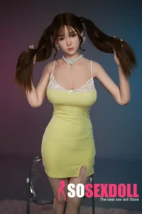 170cm 5ft6 Brown Hair Yellow Skirt Sex Dolls Beautiful Sex Dolls Best Love Dolls