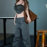 170cm 5ft6 Curly Hair Wearing Glasses Sex Dolls Love Dolls Cheap Sex Toys