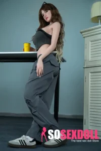 170cm 5ft6 Curly Hair Wearing Glasses Sex Dolls Love Dolls Cheap Sex Toys