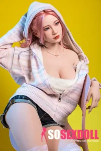 170cm 5ft6 Pink Long Curly Casual Sex Dolls Sex Dolls Love Sex Robots