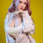 170cm 5ft6 Pink Long Curly Casual Sex Dolls Sex Dolls Love Sex Robots