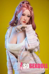 170cm 5ft6 Pink Long Curly Casual Sex Dolls Sex Dolls Love Sex Robots
