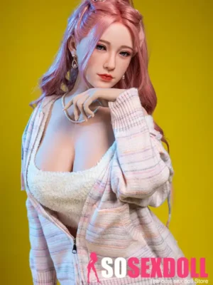 170cm 5ft6 Pink Long Curly Casual Sex Dolls Sex Dolls Love Sex Robots