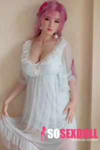 170cm 5ft6 Pink Long Hair White Lace Sex Dolls Sex Toys High Quality Sex Dolls