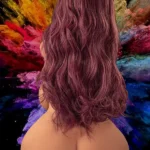 30kg 66.1lbs TPE Purple Hair Chubby Torso Sex Doll In Stock(US Only)