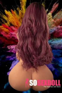 30kg 66.1lbs TPE Purple Hair Chubby Torso Sex Doll In Stock(US Only)