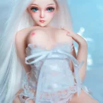 60cm 2ft TPE Petite Figure Silver Hair Fair Skin Sex Doll