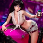 72cm 2ft3 Silicone Voluptuous Body Black Hair Sex Doll 1 Head