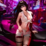 72cm 2ft3 Silicone Voluptuous Body Black Hair Sex Doll 1 Head