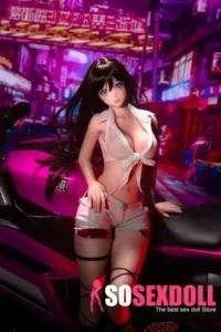 72cm 2ft3 Silicone Voluptuous Body Black Hair Sex Doll 1 Head