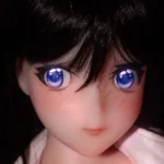 72cm 2ft3 Silicone Voluptuous Body Black Hair Sex Doll 1 Head