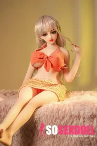80cm 2ft6 TPE Youthful Girl Chubby Chests Long Hair Sex Doll