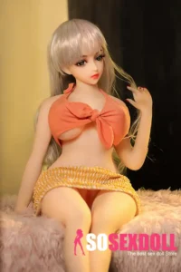 80cm 2ft6 TPE Youthful Girl Chubby Chests Long Hair Sex Doll