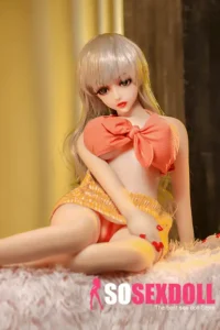 80cm 2ft6 TPE Youthful Girl Chubby Chests Long Hair Sex Doll