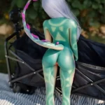 100cm 3ft3 Silicone D Cup Chest Slim Body Sex Doll #SA44 Head