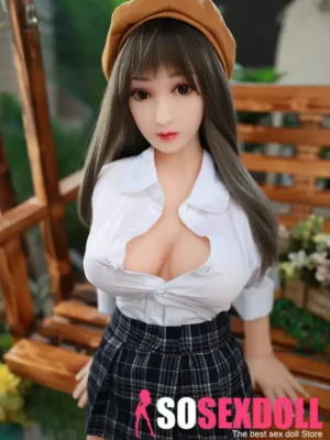 100cm 3ft3 TPE Checked Skirt Chubby Boobs Sex Doll