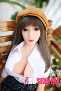 100cm 3ft3 TPE Checked Skirt Chubby Boobs Sex Doll