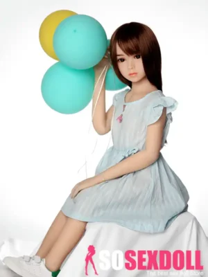 100cm 3ft3 TPE Flat Chests Lovely Dress Sex Doll