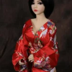 100cm 3ft3 TPE Japanese Geisha Girl Petite Chests Sex Doll