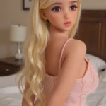 100cm 3ft3 TPE Round Chests Pink Dress Sex Doll