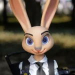 120cm 3ft9 Silicone Furry C Cup Breast Cute Bunny Ears Sex Doll