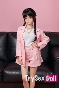 125cm 4ft1 TPE Double Ponytail Fair Skin Sex Doll