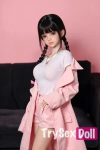 125cm 4ft1 TPE Double Ponytail Fair Skin Sex Doll